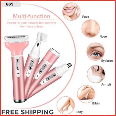 Kit depiladora 4 en 1 para mujer